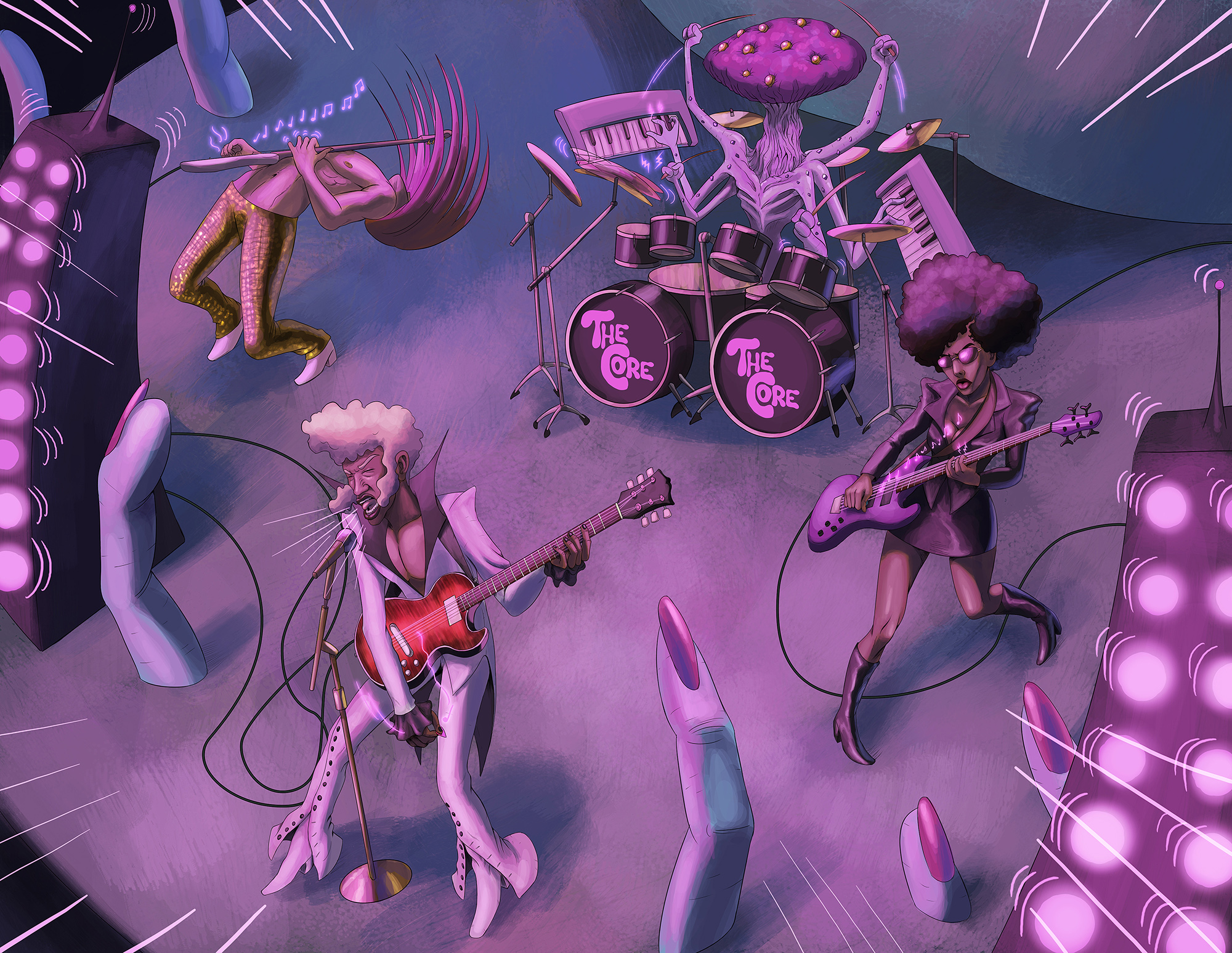 This was only the second song of the set